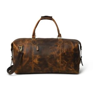 Brown Plain Leather Luggage Bags, for Travel, Size : Multisizes at Best ...