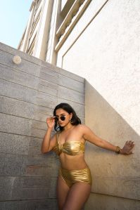 gold bikini set