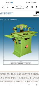 Tool and Cutter Grinding Machine Heavy duty