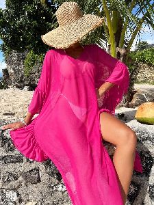 Amazing Women Beach Cover ups: Vacay Batwing Sleeve