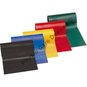 Resistance band set  (five colour in one set) Thera band  yellow , green , blue , red , black