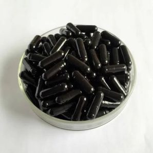 empty hard gelatin hard capsule black/black