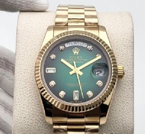 Rolex Day-Date Gold Green Dial First Copy Watch