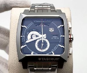 Tag Heuer Monaco LS Linear System Calibre 12 Chronograph Black Dial Watch