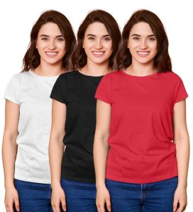 Ladies Half Sleeve Round Neck T-Shirts