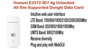 Huawei E3372 4G LTE Dongle Data Card