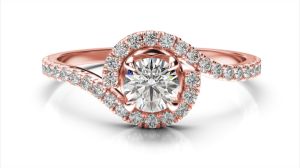 Beautiful Rose Gold Diamond Ring