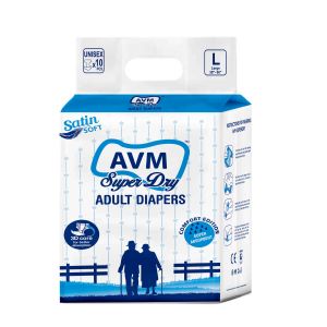 AVM Super Dry Comfort Large Adult Diapers