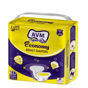 AVM Super Dry Economy Medium Adult Diapers