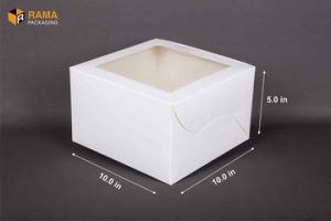 10X10X5 Inches Window Cake Box