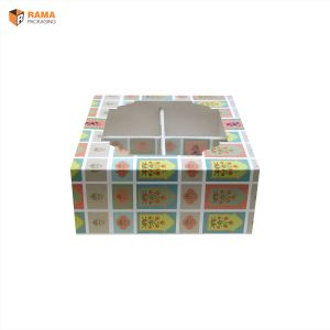 Multi Colour Rectangle 8.0x7.2x3 Inches 4 Partition Hamper Box, For Packing Gift, Size : 8.0