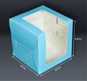 8x8x8 Inches Tall Window Cake Box