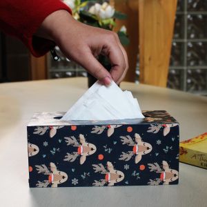 Handcrafted Wooden Tissue Box Holder