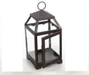 Iron Powder Coated Glass Metal Candle Holder, Design Method : Modern, Traditional, Attractive Designs