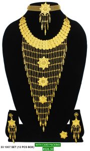 brass necklace set