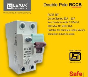 Double Pole RCCB Switch