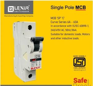 Single Pole MCB Switch Without Neutral