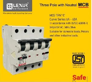 Three Pole MCB Switch With Neutral