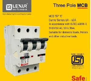 Three Pole MCB Switch Without Neutral