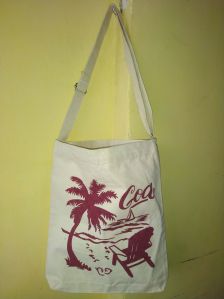 Long Shoulder Natural Cotton Beach Bag