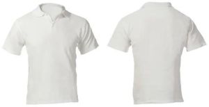 Mens Plain White Polo T-Shirt