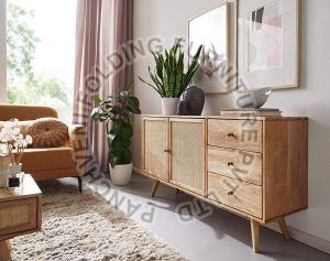 Mango Wood Living Room Sideboard Cabinet