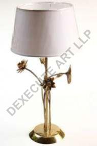 Lotus Base Design Brass Table Lamp
