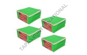 4 Pcs Combo Green Plain Storage Bag