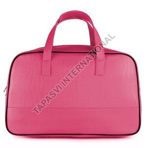 Rexine Pink Travel Bag