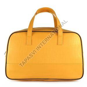 Rexine Yellow Travel Bag