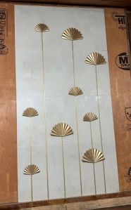 Vitrified 3D Flower Design Wall Tile