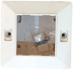 Jamsons 2 Modular Surface Box With Plate White, 20pcs Box