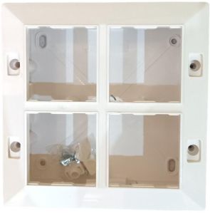 Jamsons 8 Modular V Surface Box With Plate White, 10pcs Box