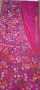 BLSLK-005 Blended Bangalore Silk Kantha Stitch Saree