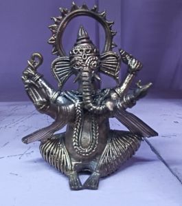Dhokra Art Brass Ganesha Statue