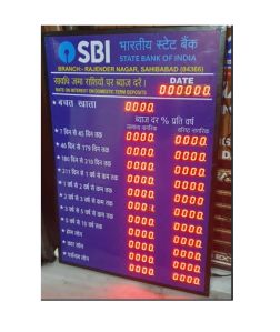 30 Inch X 48 Inch SBI Bank Interest Rate Display Board