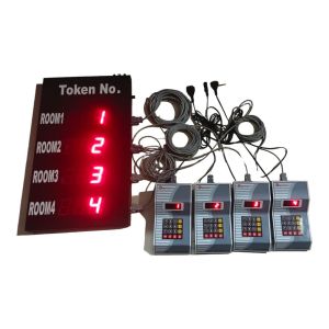 4 Counter Token Display Synchronised Token Dispenser System