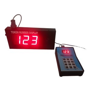 4 Inch 3 Digits Dual Voice Token Display System