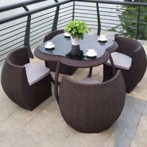 Comfy Garden Chair Set for 4 Peoples