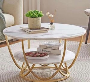 Premium 2 Tier Center Coffee Table, For Restaurant, Office, Hotel, Home