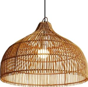Rattan Dome Lamp for Stylish Lighting