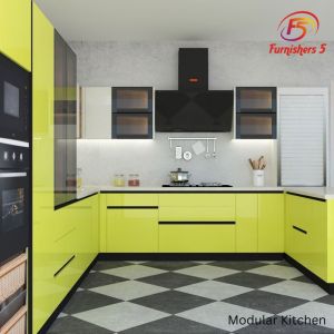 U Shape Modular Kitchen