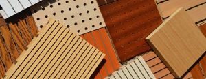 Wooden acoustic panel