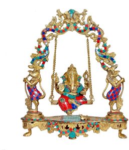 BRASS SWING GANESHA