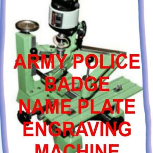 Army police pocket badge nameplate engraving machine