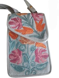 embroidered mobile pouches with Sling