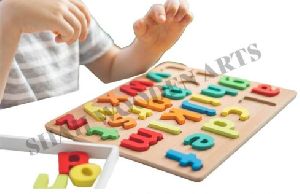wooden alphabets puzzle