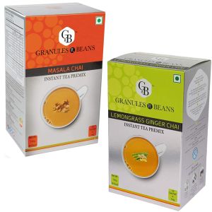 Granules n Beans Masala Chai Lemongrass Ginger Chai Instant Tea Premix