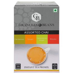 Pack of 2 Granules n Beans Assorted Chai Instant Tea Premix