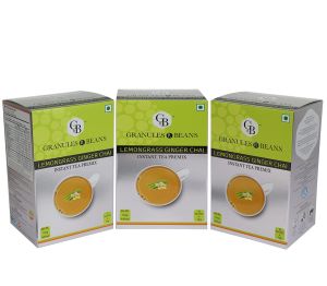 Pack of 3 Granules n Beans Lemongrass Ginger Chai Instant Tea Premix